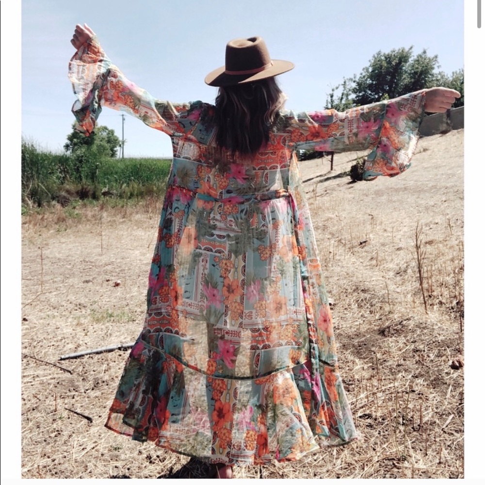 NWT Gypsy Spell Kimono Cover Up - Picture 5 of 13